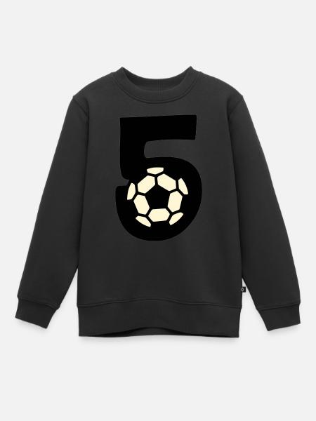 I'm already 5! - Kids Premium Organic Sweatshirt - black