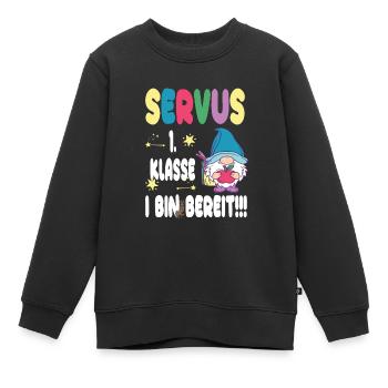 Design amusant pour la rentrée bavaroise - Sweat Premium enfant bio - noir - Devant - AI Model Kid Female (0cm)