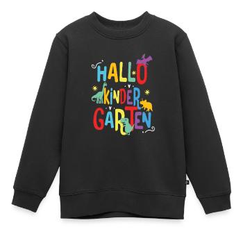 lustiges und farbenfrohes Kindergarten T-Shirt - Kinder Premium Organic Sweatshirt - Schwarz - Vorne - AI Model Kid Female (0cm)