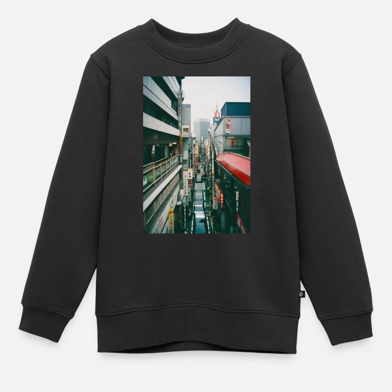 Tokyo IV - Kinder Premium Organic Sweatshirt - Schwarz