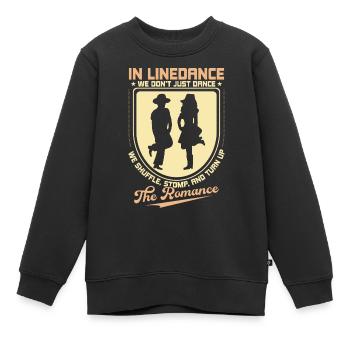 We Don't Just Dance We Shuffle, Stomp Line Dance C - Kinder Premium Organic Sweatshirt - Schwarz - Vorne - AI Model Kid Female (0cm)