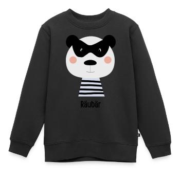 Räubär - Kinder Premium Organic Sweatshirt - Schwarz - Vorne - AI Model Kid Female (0cm)
