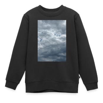 Ciel orageux - Sweat Premium enfant bio - noir - Devant - AI Model Kid Female (0cm)