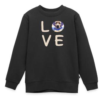 Love Labrador - Kinder Premium Organic Sweatshirt - Schwarz - Vorne - AI Model Kid Female (0cm)