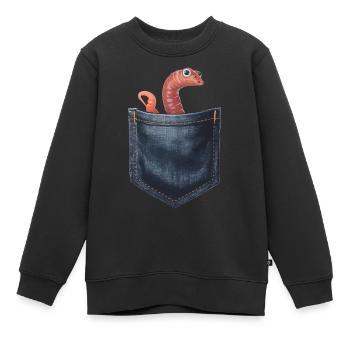 Wurm - Kinder Premium Organic Sweatshirt - Schwarz - Vorne - AI Model Kid Female (0cm)