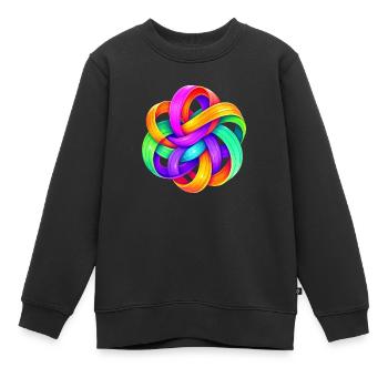 Kunst - Kinder Premium Organic Sweatshirt - Schwarz - Vorne - AI Model Kid Female (0cm)