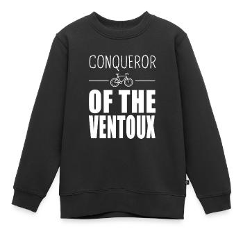 Eroberer des Ventoux - Kinder Premium Organic Sweatshirt - Schwarz - Vorne - AI Model Kid Female (0cm)