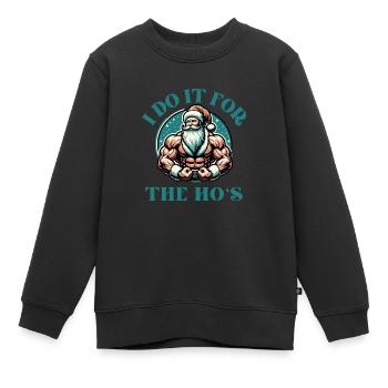 Je le fais pour la blague drôle d’adulte de Ho Noël - Sweat Premium enfant bio - noir - Devant - AI Model Kid Female (0cm)