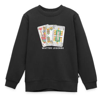 Watter Legende Watten Max Belle Spitz Maschine - Kinder Premium Organic Sweatshirt - Schwarz - Vorne - AI Model Kid Female (0cm)