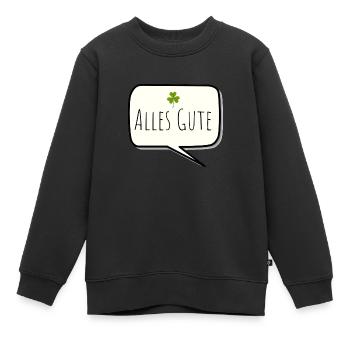 Alles Gute - Kinder Premium Organic Sweatshirt - Schwarz - Vorne - AI Model Kid Female (0cm)