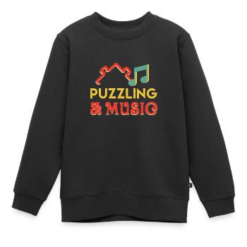 Hobby-Puzzler-Puzzler-Puzzlespiel - Kinder Premium Organic Sweatshirt - Schwarz - Vorne - AI Model Kid Female (0cm)