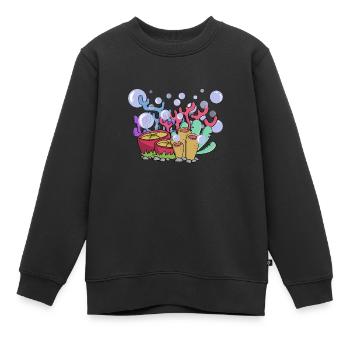Beaux récifs coralliens, océan, nature, - Sweat Premium enfant bio - noir - Devant - AI Model Kid Female (0cm)