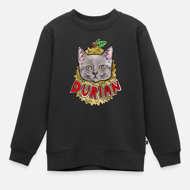 Durian - Kinder Premium Organic Sweatshirt - Schwarz
