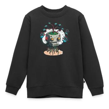 Apprentissage automatique - Sweat Premium enfant bio - noir - Devant - AI Model Kid Female (0cm)