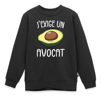 Ich verlange einen Anwalt - Humor-Wortspiel - Kinder Premium Organic Sweatshirt - Schwarz - Vorne - AI Model Kid Female (0cm)