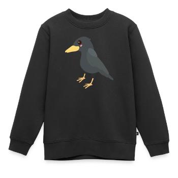 Rabe - Kinder Premium Organic Sweatshirt - Schwarz - Vorne - AI Model Kid Female (0cm)