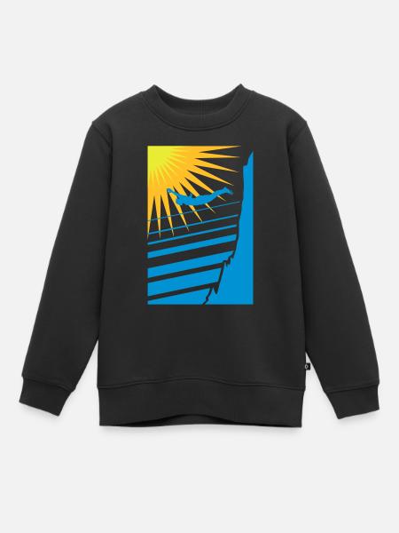 Klipspringer - Sweat Premium enfant bio - noir