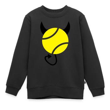 Tennis Devil - Sweat Premium enfant bio - noir - Devant - AI Model Kid Female (0cm)