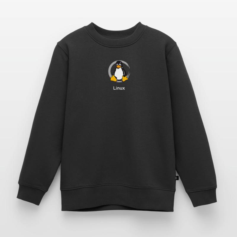 Pc computer Pinguin nerd geek Programmierer Admin Kinder Premium Organic Sweatshirt