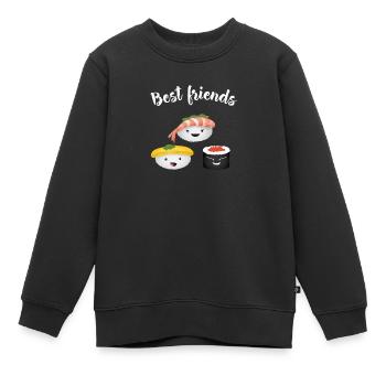 emo sushi best friends japan manga cosplay food - Kinder Premium Organic Sweatshirt - Schwarz - Vorne - AI Model Kid Female (0cm)