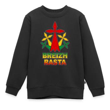 breizh rasta - Kinder Premium Organic Sweatshirt - Schwarz - Vorne - AI Model Kid Female (0cm)