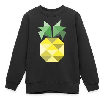 Das ist eine Ananas! - Kinder Premium Organic Sweatshirt - Schwarz - Vorne - AI Model Kid Female (0cm)