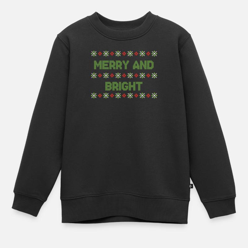 Ugly Christmas Weihnachtspullover - Kinder Premium Organic Sweatshirt - Schwarz