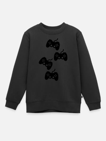 gaming - Sweat Premium enfant bio - noir