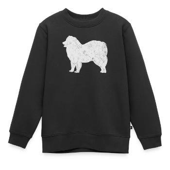 Samojede Samoyed Hundebesitzer - Kinder Premium Organic Sweatshirt - Schwarz - Vorne - AI Model Kid Female (0cm)