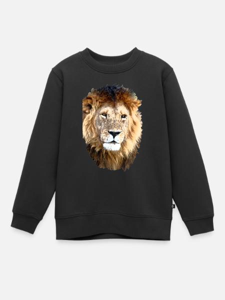 Großer König der Löwen - Kinder Premium Organic Sweatshirt - Schwarz