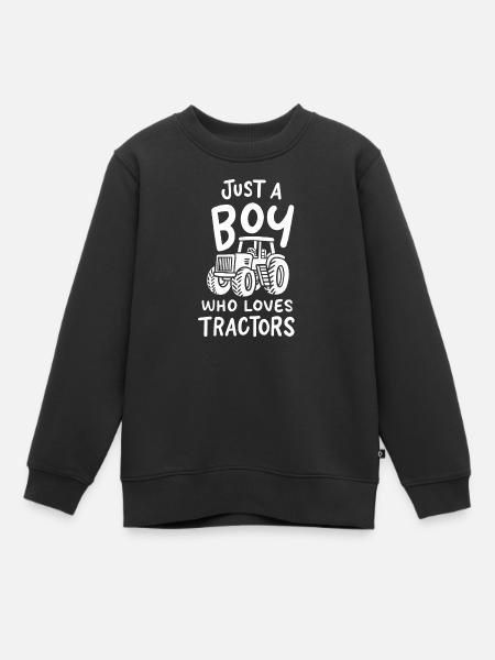 Traktoren Traktor - Kinder Premium Organic Sweatshirt - Schwarz