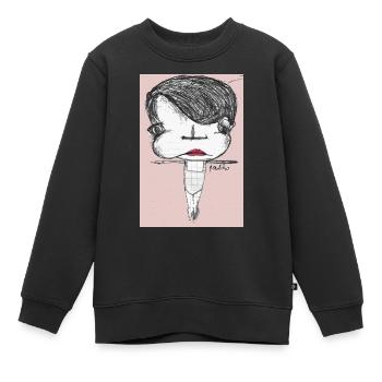 Tänzer - Kinder Premium Organic Sweatshirt - Schwarz - Vorne - AI Model Kid Female (0cm)