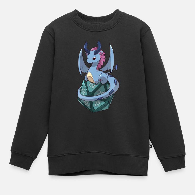 Dragon D20 - Sweat Premium enfant bio - noir