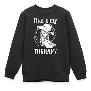 Westernreiten Westernreiterin Pferd Cowgirls Retro - Kinder Premium Organic Sweatshirt - Schwarz - Vorne - AI Model Kid Female (0cm)