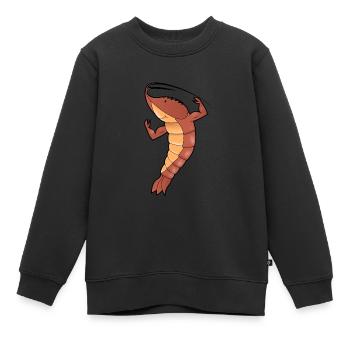 Crevettes - Sweat Premium enfant bio - noir - Devant - AI Model Kid Female (0cm)