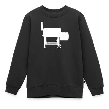 Grillen Grill BBQ - Kinder Premium Organic Sweatshirt - Schwarz - Vorne - AI Model Kid Female (0cm)