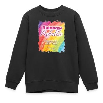 Rainbow Rebella - Sonja Ariel von Staden - Kinder Premium Organic Sweatshirt - Schwarz - Vorne - AI Model Kid Female (0cm)