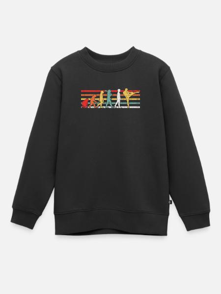 Kickboxen Kickboxer - Kinder Premium Organic Sweatshirt - Schwarz