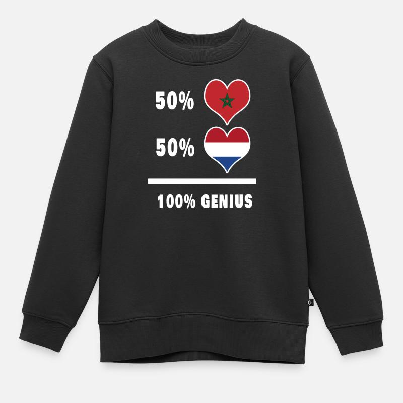 Le Maroc et les Pays-Bas ingénieux / Cadeau - Sweat Premium enfant bio - noir