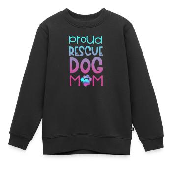 Rettungshund Suchhund Diensthund Pfote - Kinder Premium Organic Sweatshirt - Schwarz - Vorne - AI Model Kid Female (0cm)