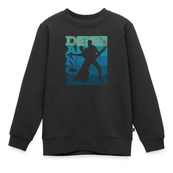 Tournoi de danse de couple Danse Vintage latino-américaine - Sweat Premium enfant bio - noir - Devant - AI Model Kid Female (0cm)
