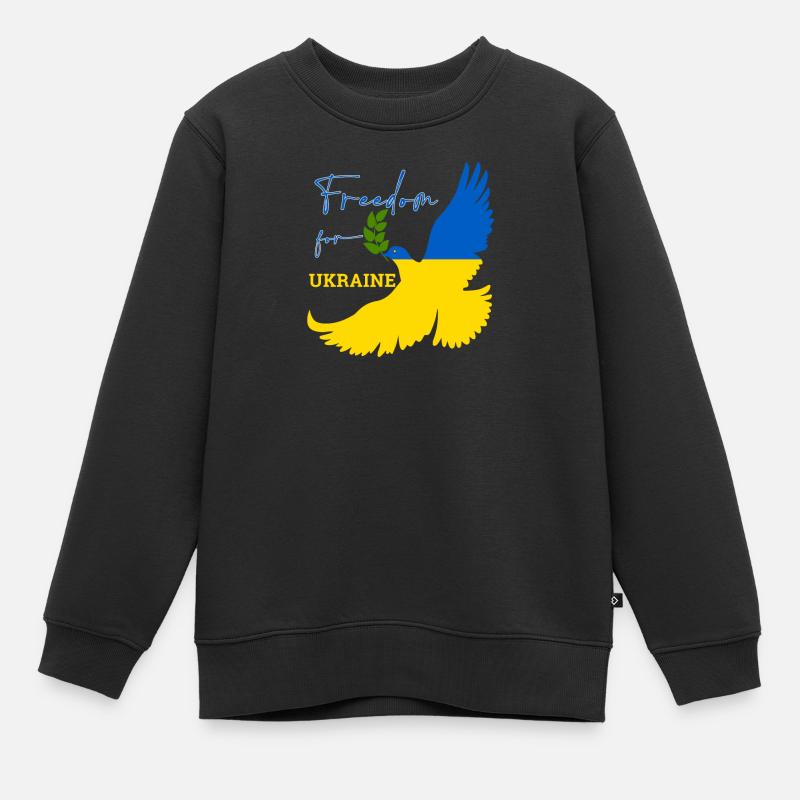 Liberté pour l’Ukraine - Sweat Premium enfant bio - noir