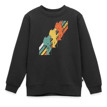 Wandern Wanderer - Kinder Premium Organic Sweatshirt - Schwarz - Vorne - AI Model Kid Female (0cm)