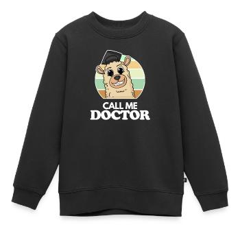 Thèse de doctorat Doctorat Doctorat - Sweat Premium enfant bio - noir - Devant - AI Model Kid Female (0cm)
