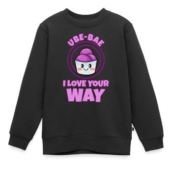 Philippinen Filipino Ube Nachtisch I Geschenk - Kinder Premium Organic Sweatshirt - Schwarz - Vorne - AI Model Kid Female (0cm)