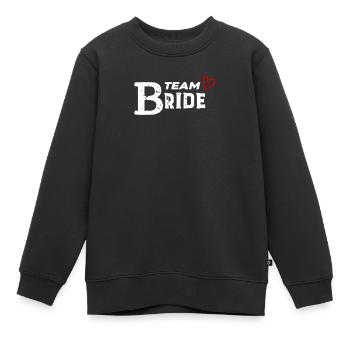 Braut Hochzeitsfeier - Kinder Premium Organic Sweatshirt - Schwarz - Vorne - AI Model Kid Female (0cm)