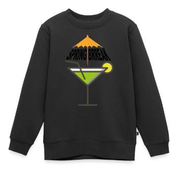 Spring Break - Kinder Premium Organic Sweatshirt - Schwarz - Vorne - AI Model Kid Female (0cm)