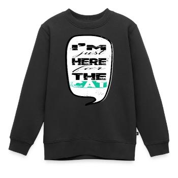 fun anti kitten cat humor valentines day - Kinder Premium Organic Sweatshirt - Schwarz - Vorne - AI Model Kid Female (0cm)