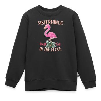 Best Sis In The Flock Sistermingo - Kinder Premium Organic Sweatshirt - Schwarz - Vorne - AI Model Kid Female (0cm)
