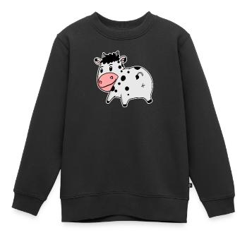 Kuh Arsch - Kuh Hintern - Kinder Premium Organic Sweatshirt - Schwarz - Vorne - AI Model Kid Female (0cm)